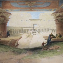 View from Under the Portico of Temple of Edfou